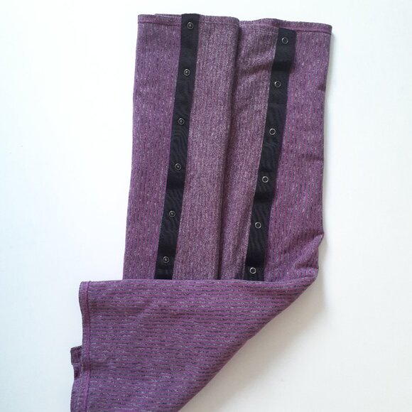 Lululemon Vinyasa Scarf  Rulu in Mini Check Pique Ultra Violet Heathered Black - Picture 6 of 10